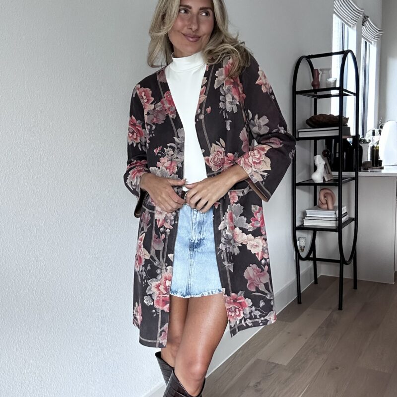 Blushin’ in Her Boots Vegan Suede Jacket