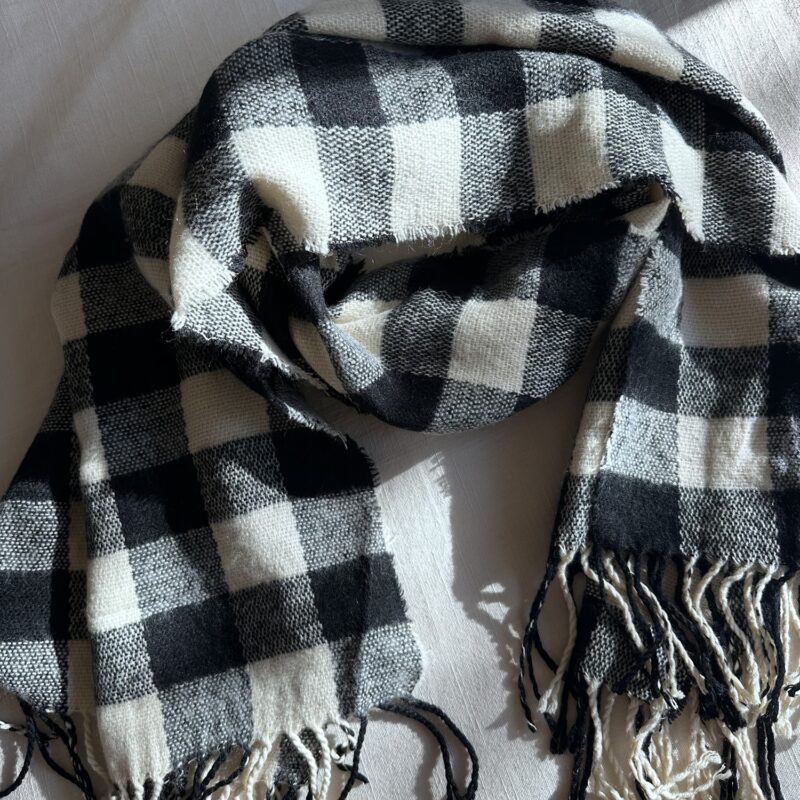 The Merry Minimalist Plaid Scarf