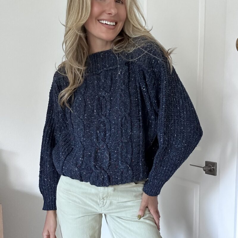 The Fireside Flicker Wool-Blend Vintage Sweater