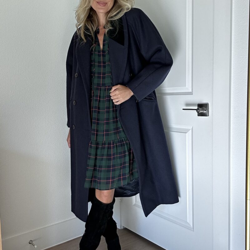 The Navy Noelle Vintage Wool Coat