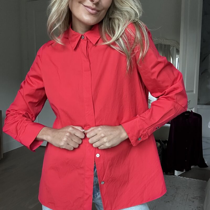 The Holiday Classic Cotton Button-Down by Theory