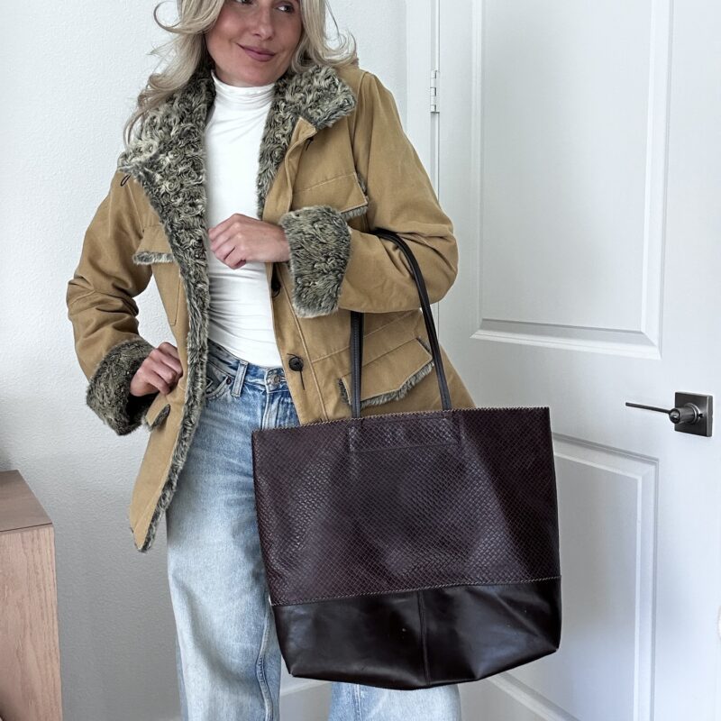 The City to Country Leather Carry-All Tote