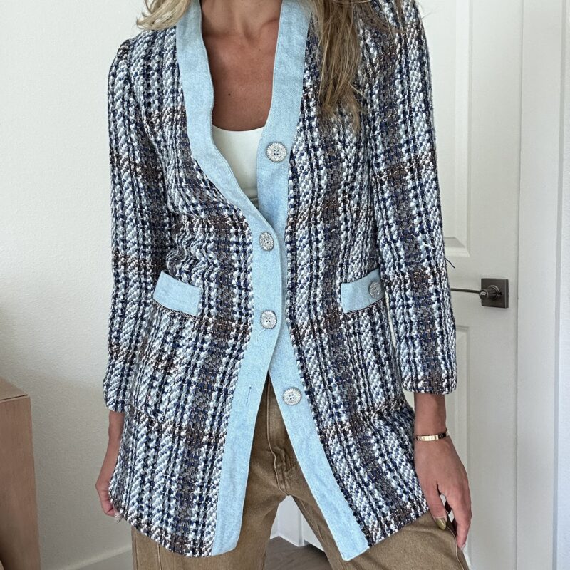 The Ice Queen Tweed Blazer Jacket