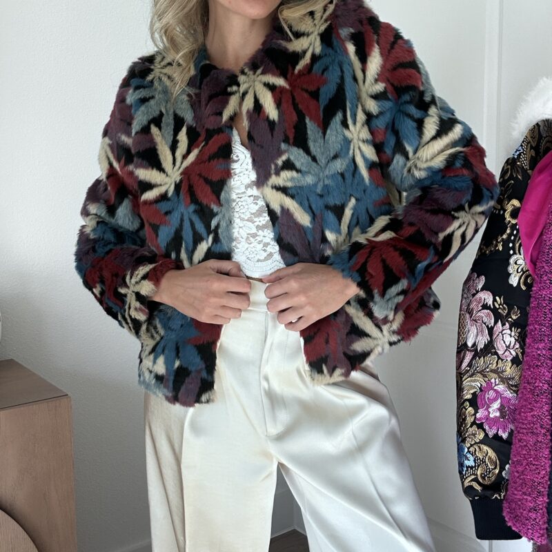 The Frosted Foliage Faux Fur Jacket