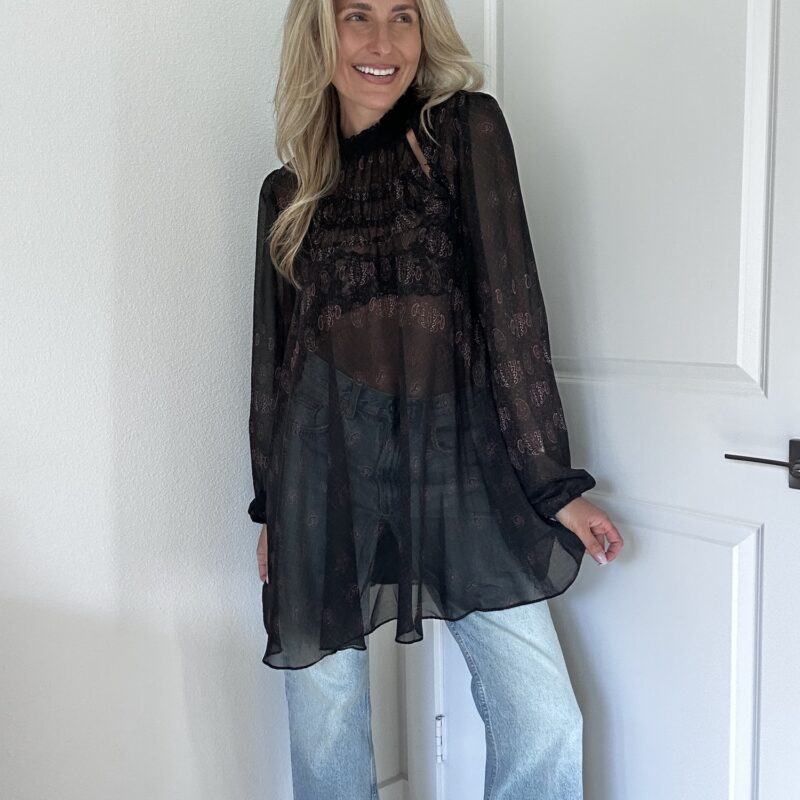 The Out After Dark Boho Blouse by Free People