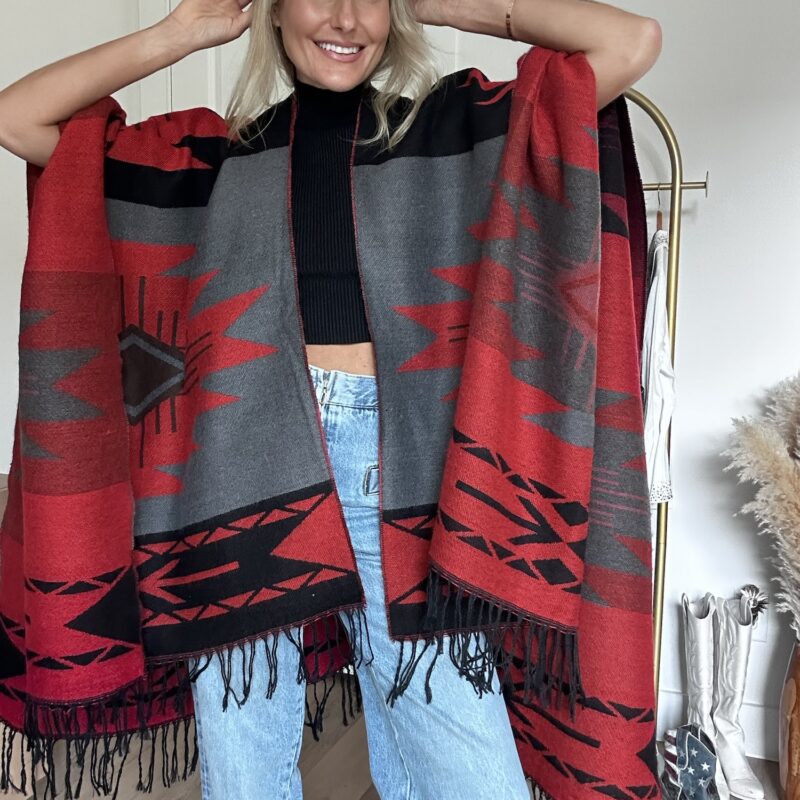 The Red Rocks After Dark Fringe Poncho