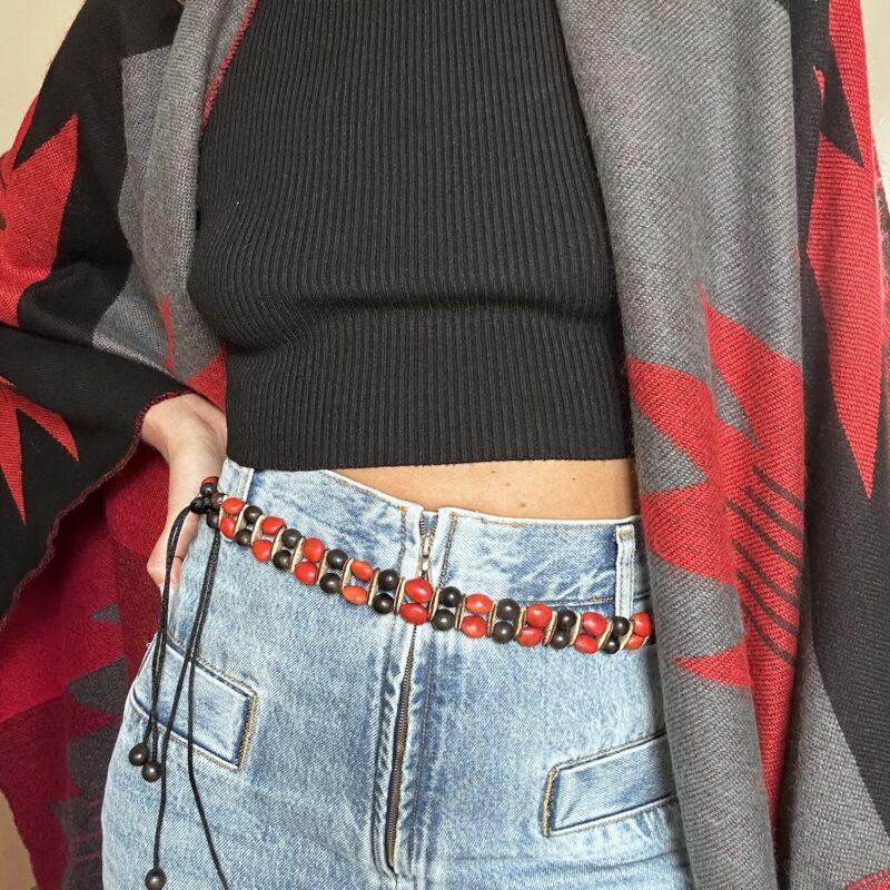 The Red Rock Ribbons Beaded Belt