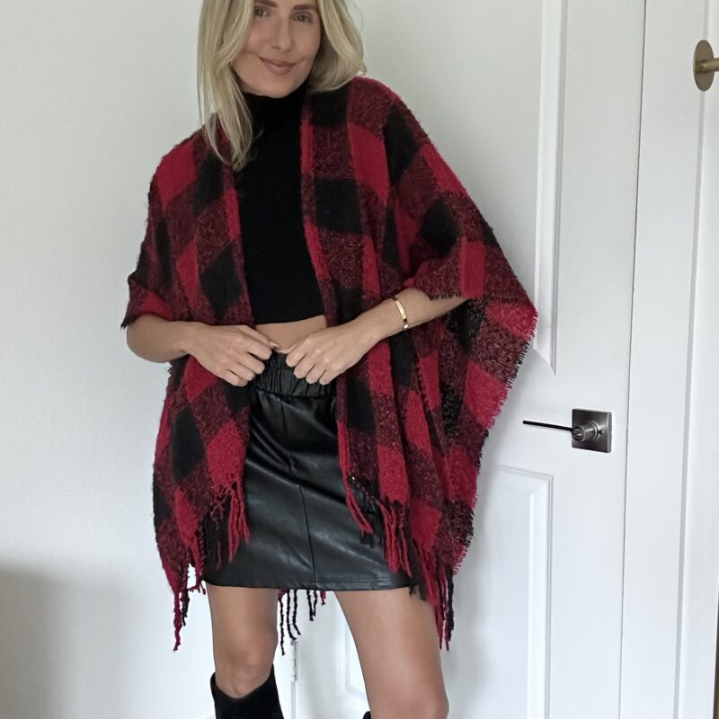 The Lumber Luxe Blanket Poncho