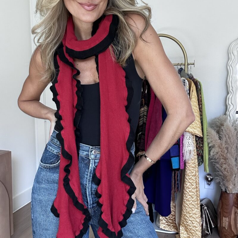 The Twirl in the Snow Ruffle Scarf