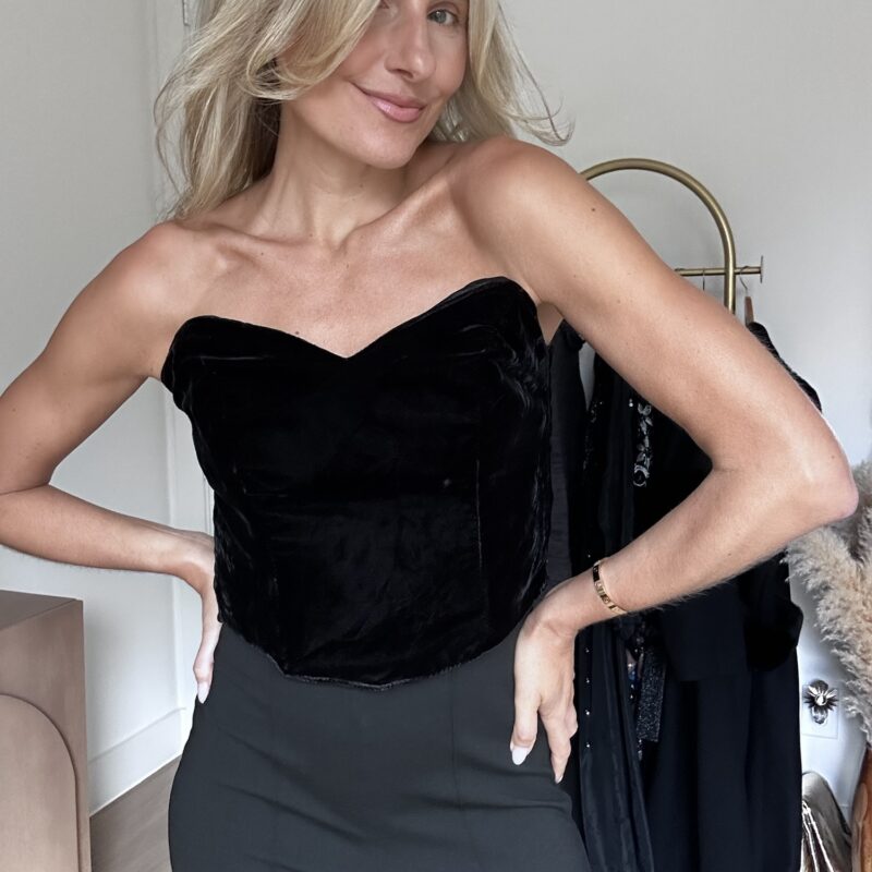 The Party Starter Velvet Corset