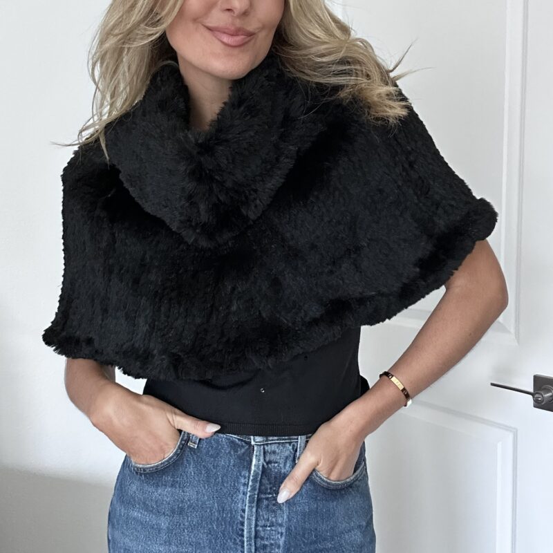 The Shoulder Hug Vintage Fur Cape