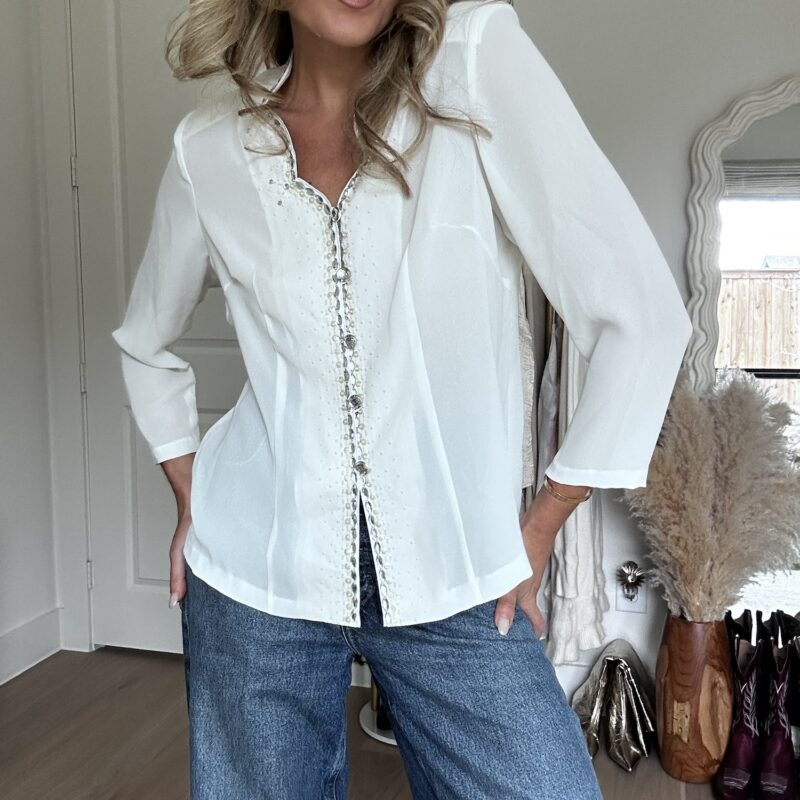 Winter Stardust Vintage Blouse