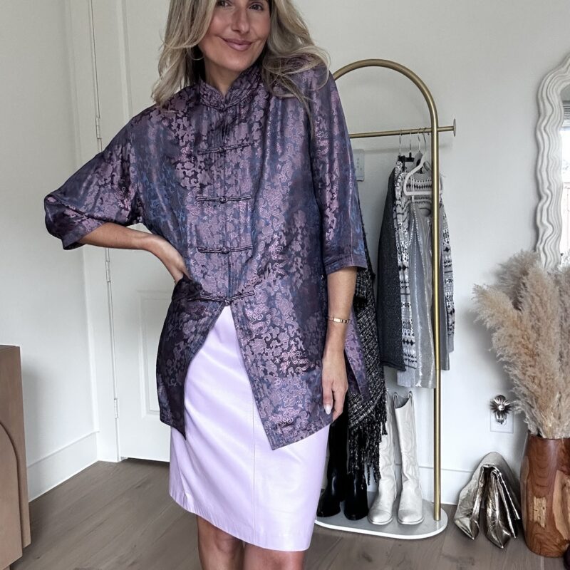 Imperial Orchid Vintage Silk Blouse