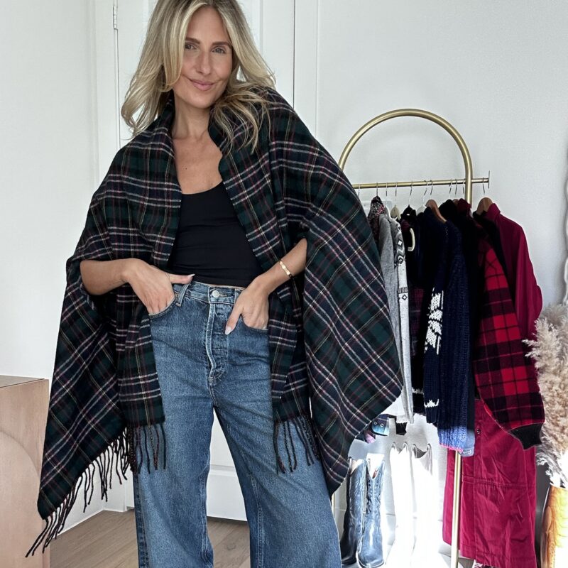 Warm Wishes Wool Poncho Scarf