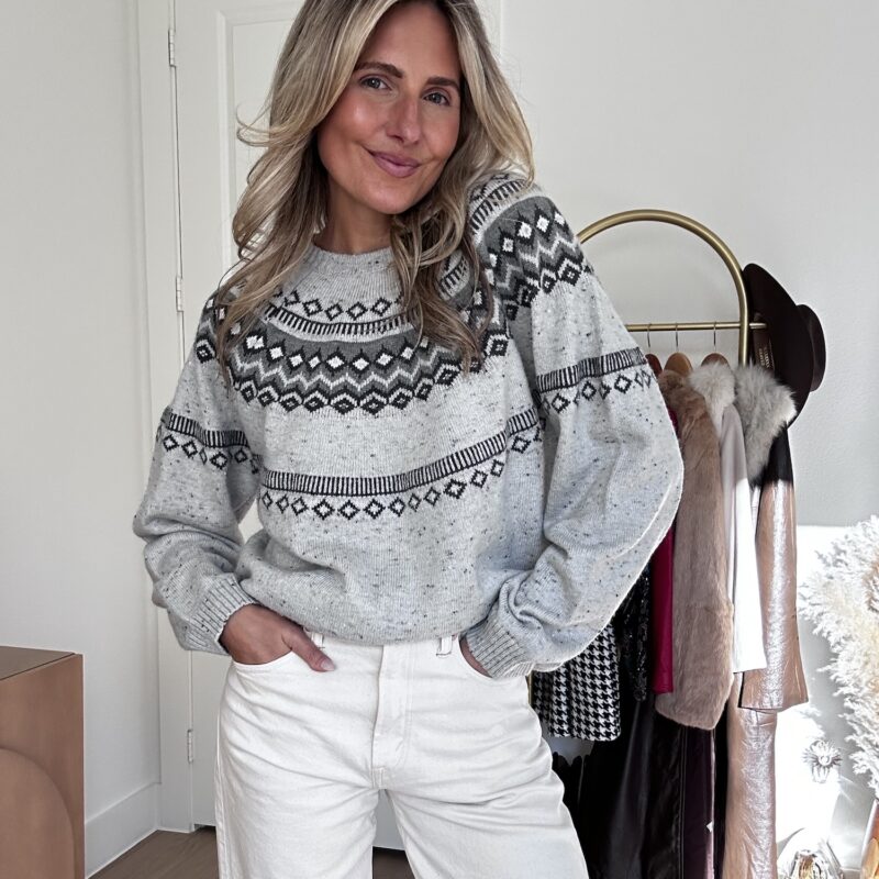 The Snowglobe Morning Fair Isle Sweater