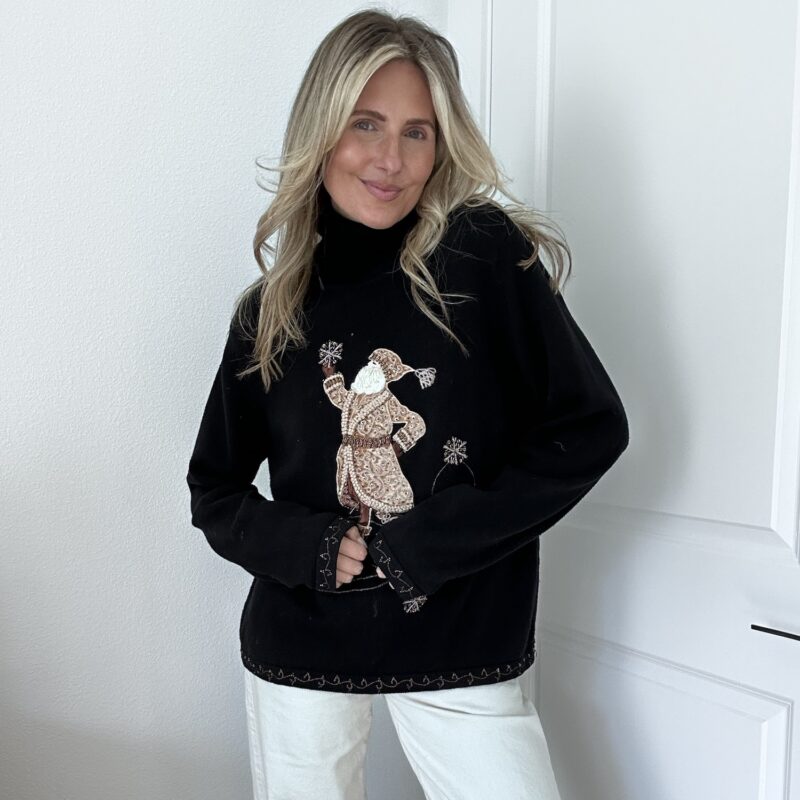 The Santa on Ice Vintage Turtleneck