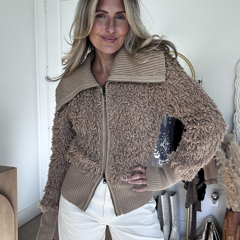 The Sleeping on Snow Fringe Cardigan by Anthropologie