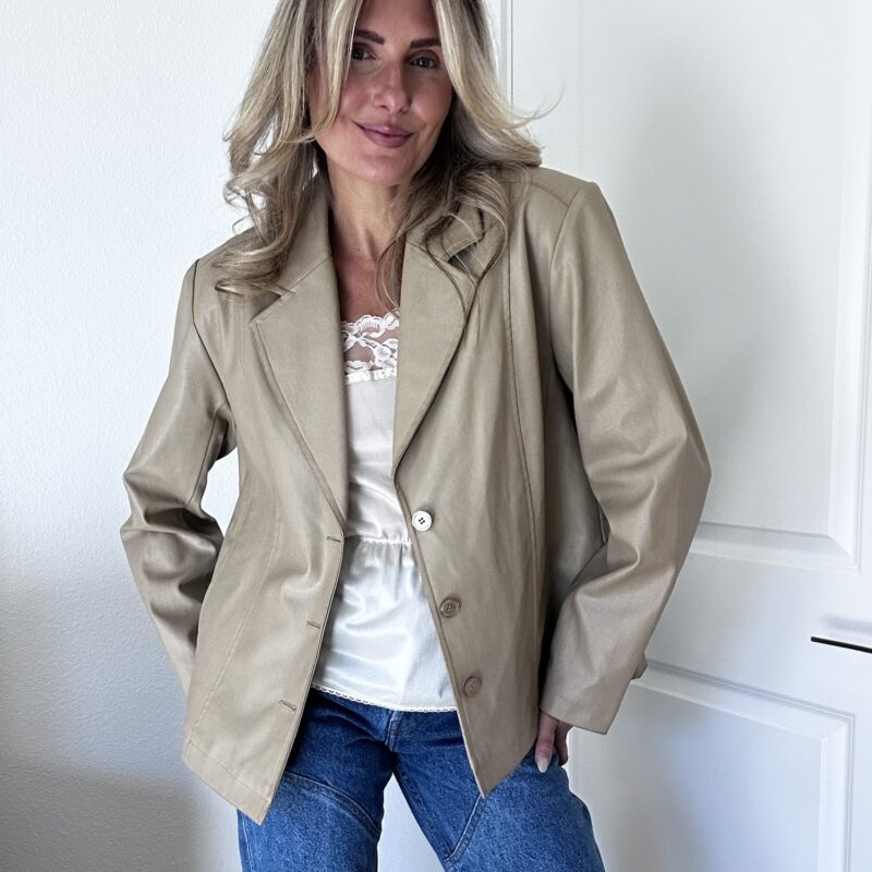 The Stableview Vintage Vegan Leather Jacket