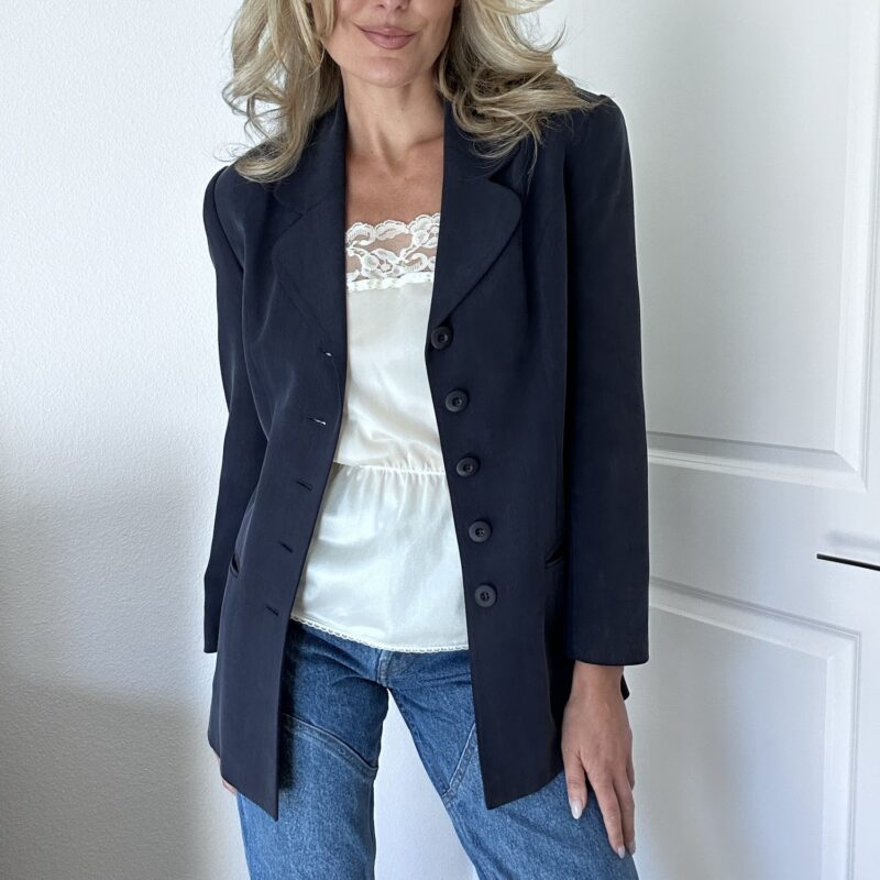 The 9-to-Fine Silk Blazer