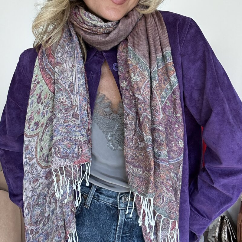 The Muted Magic Vintage Paisley Scarf
