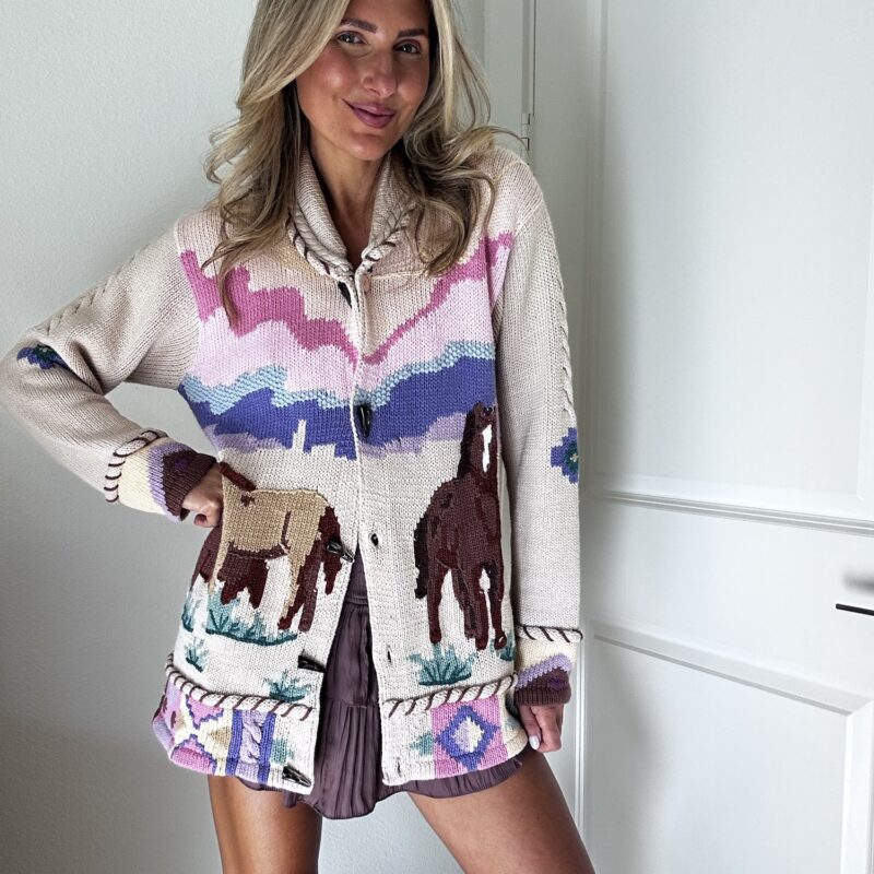 Just Horsin’ Around Vintage Cardigan