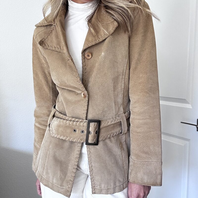 Buckle Up, Cowgirl Vintage Suede Jacket