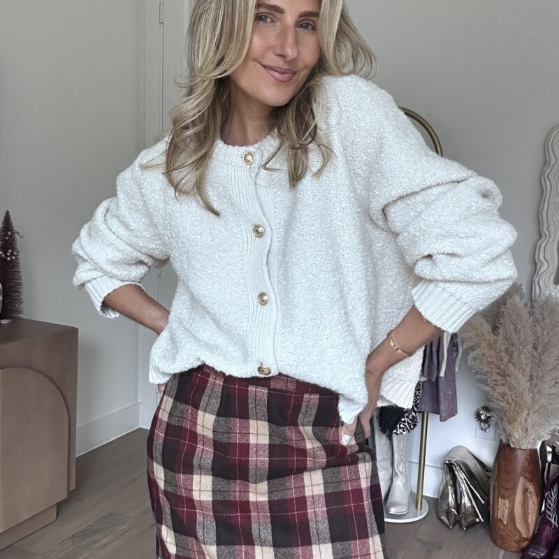 The Café au Lait Cozy Bouclé Cardigan