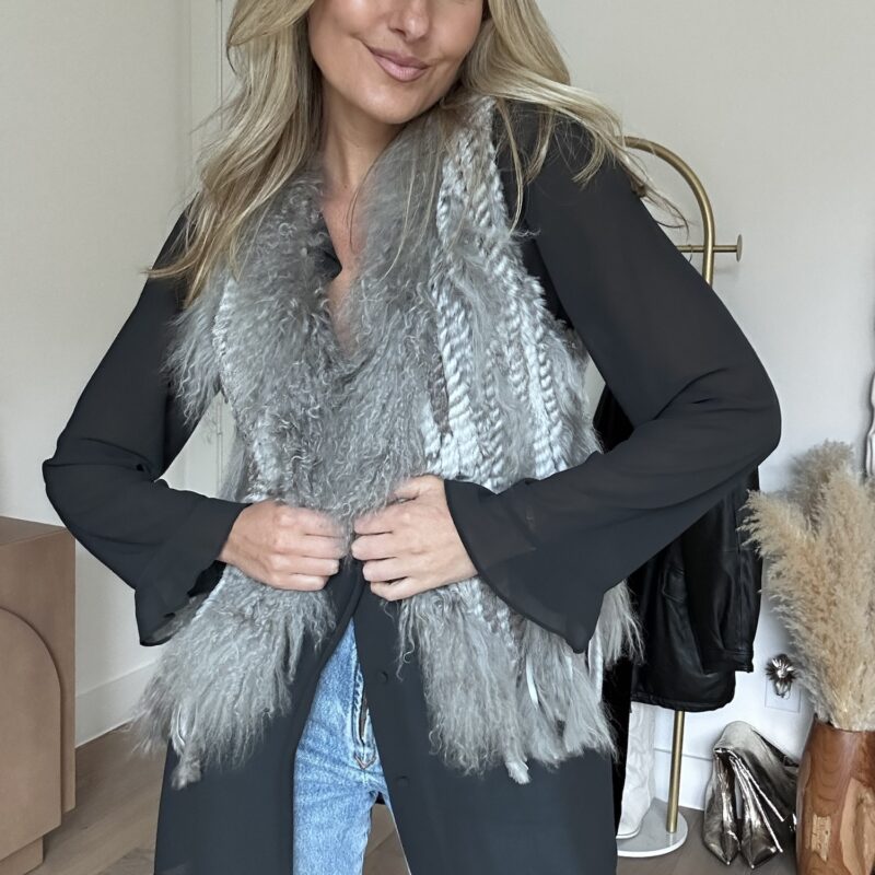 The Ski Town Socialite Vintage Fur Vest