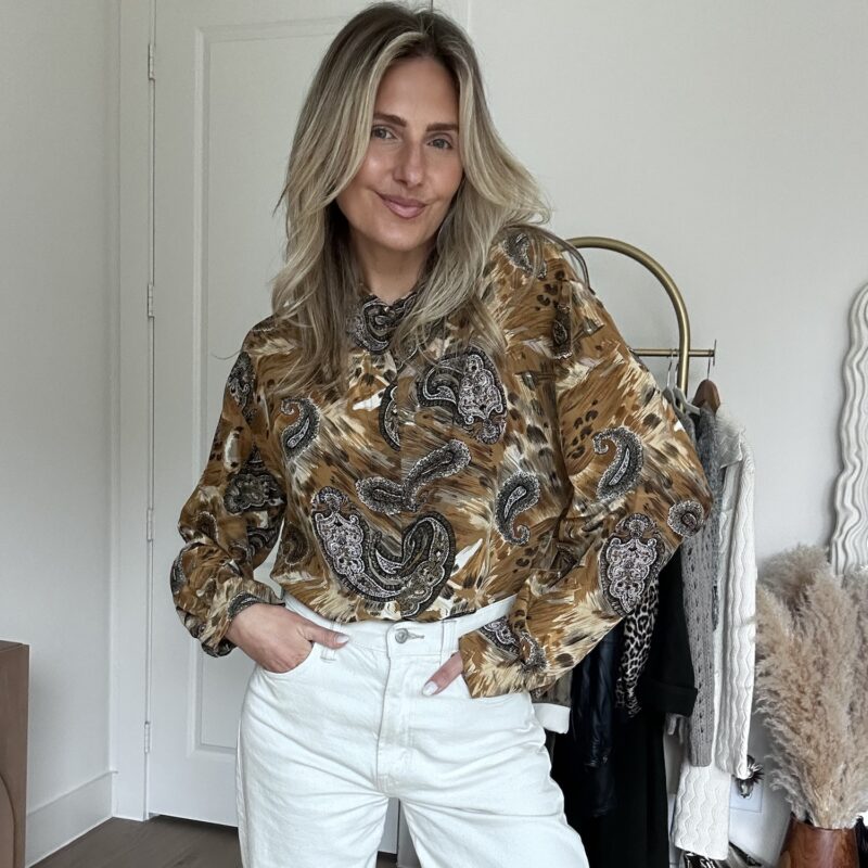 The Elevated Boho Vintage Silk Blouse