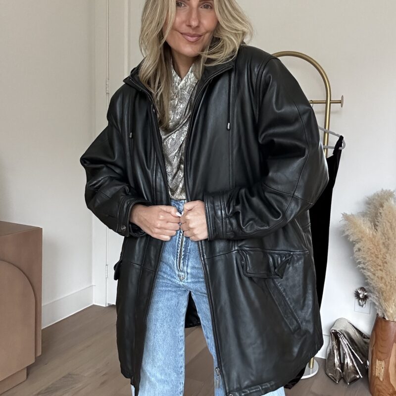 The Winter Commute Vintage Leather Jacket