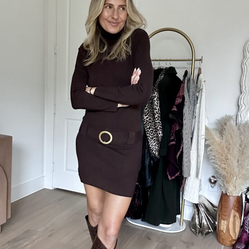 The Cocoa Cutie Sweater Mini Dress