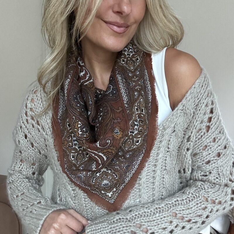 The Wandering Paisley Boho Neck Scarf