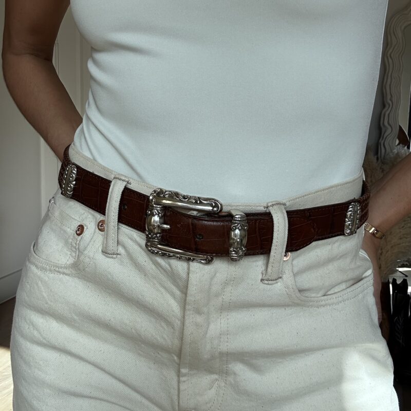 Never Missed a Rodeo Vintage Leather Belt by Brighton