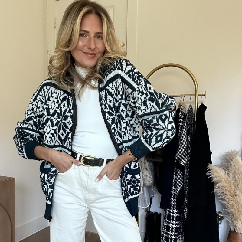 Nordic Nights Vintage Fair Isle Cardigan Sweater