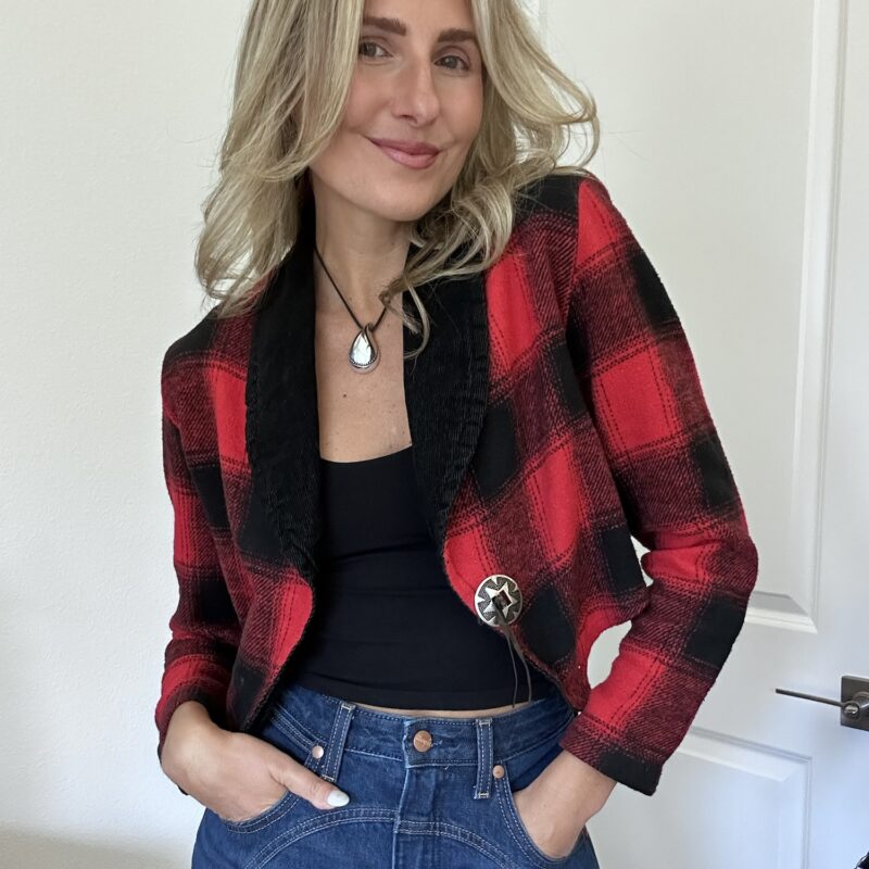 The Check Yes, Cowgirl Vintage Blazer
