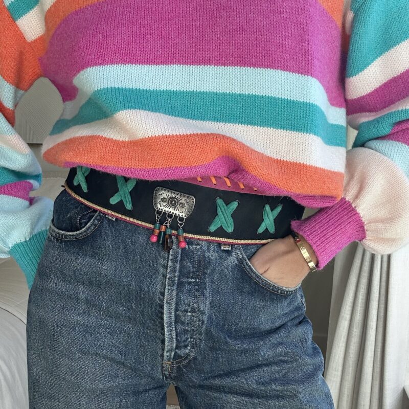 The Happy Trails Vintage Western Belt