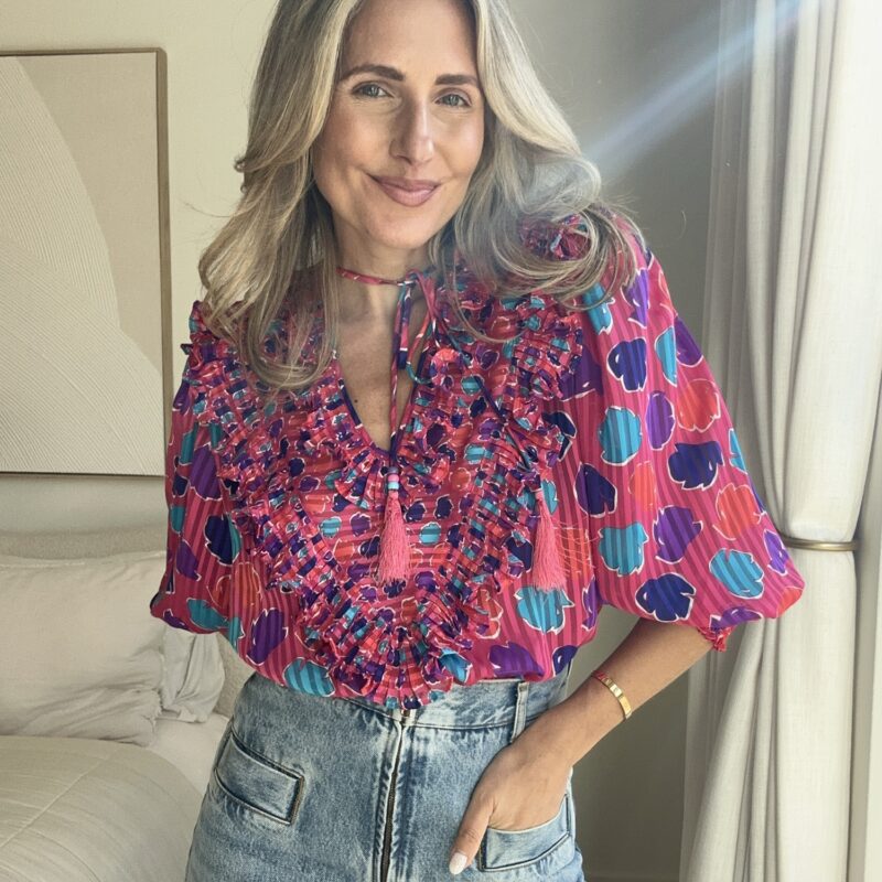 Currently Crushing Ruffle Vintage Blouse