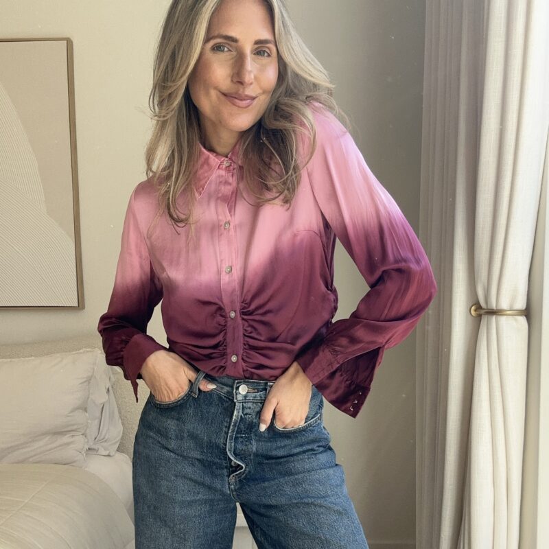 Love You Berry Much Vintage Silk Blouse