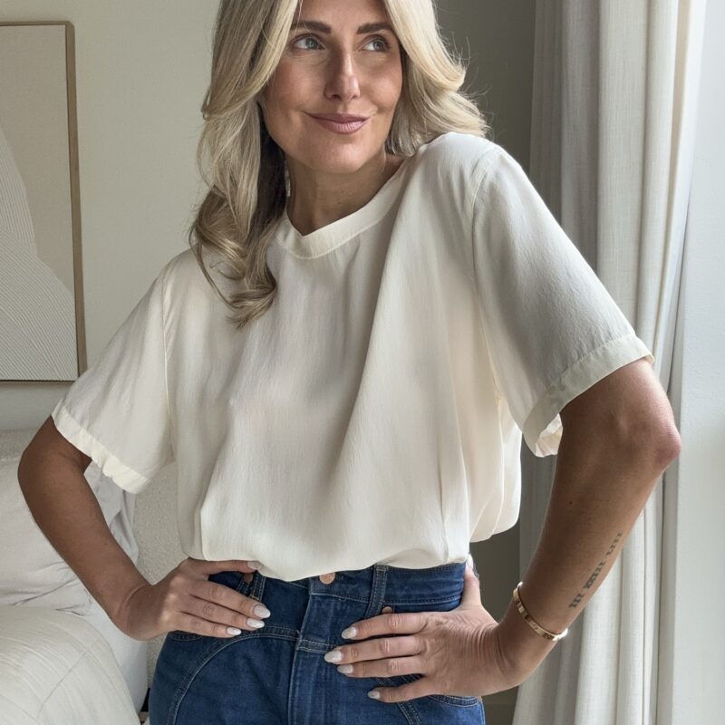 The Bare Minimum Vintage Silk Blouse