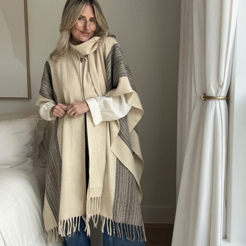 Lucky at the Ranch Vintage Wool Cape