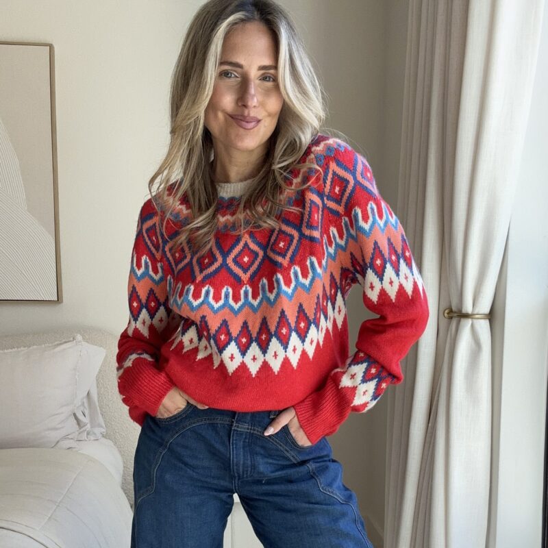 Rainbow Slopes Fair Isle Sweater