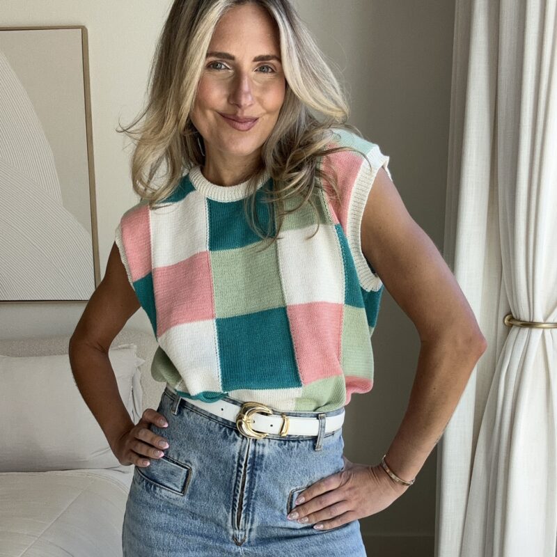 The Checkmate Cutie Sweater Vest