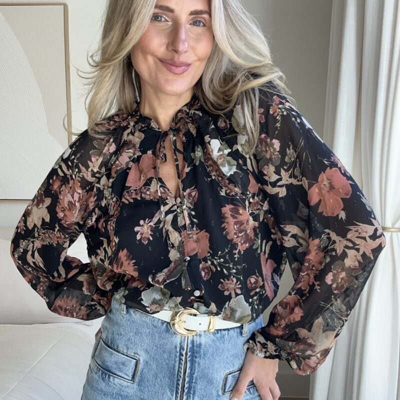 The Rust & Roses Blouse