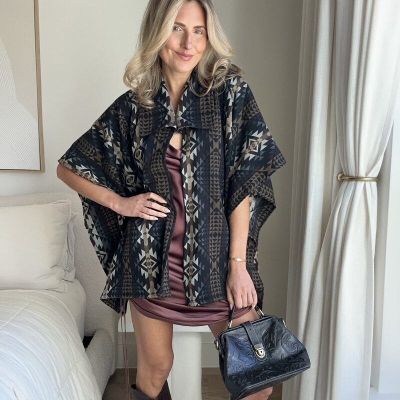 Last Light in the Southwest Vintage Tapestry Cape