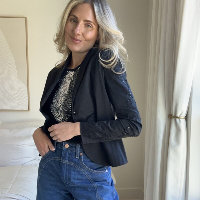 Cowgirl’s Night Out Vintage Embroidered Blazer