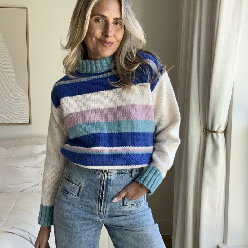 Saturday in Santa Fe Striped Sweater