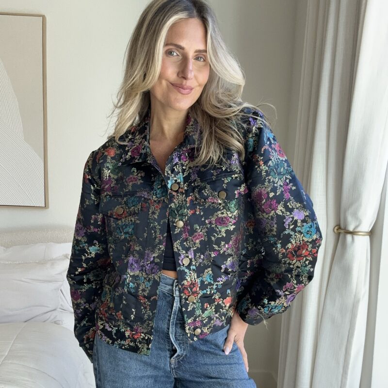 Candy-Coated Color Vintage Satin Jacket