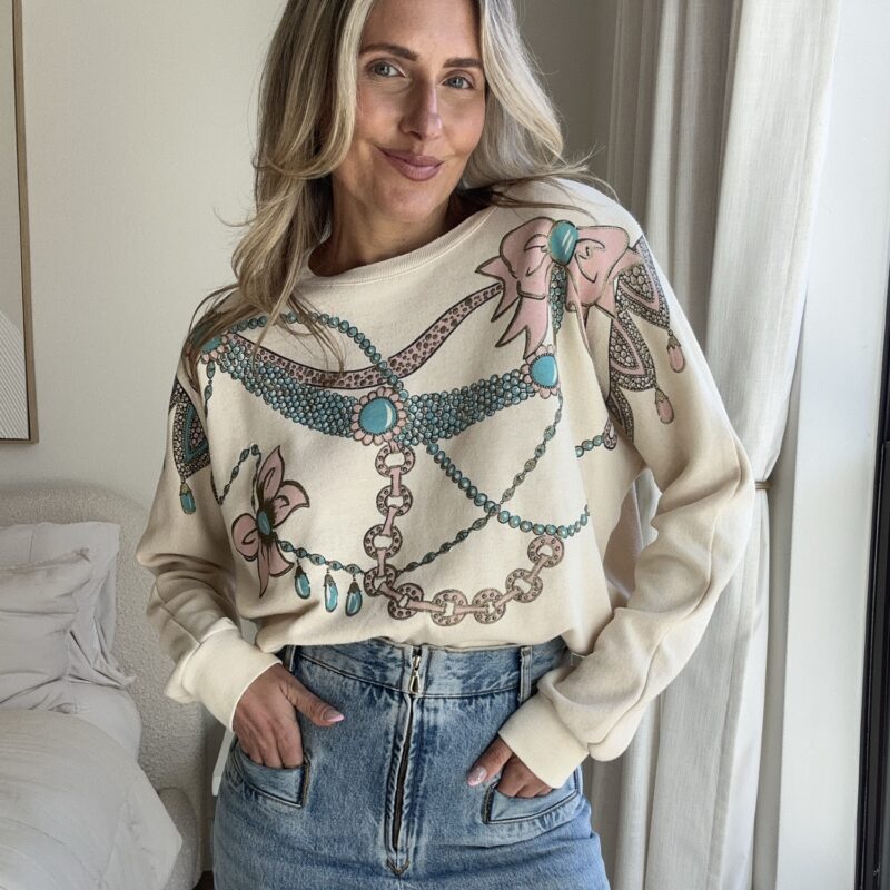 Bejeweled & Be Mine Vintage Graphic Sweatshirt