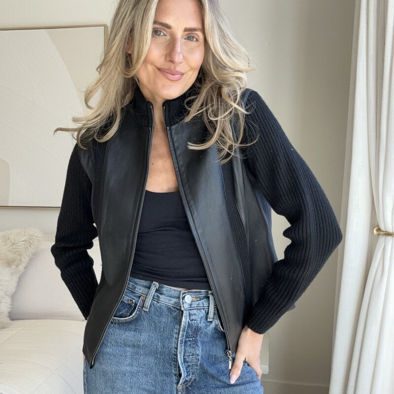 Effortless Edge Vintage Leather Jacket