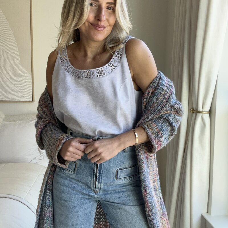 The Violet Veil Vintage Shell Tank